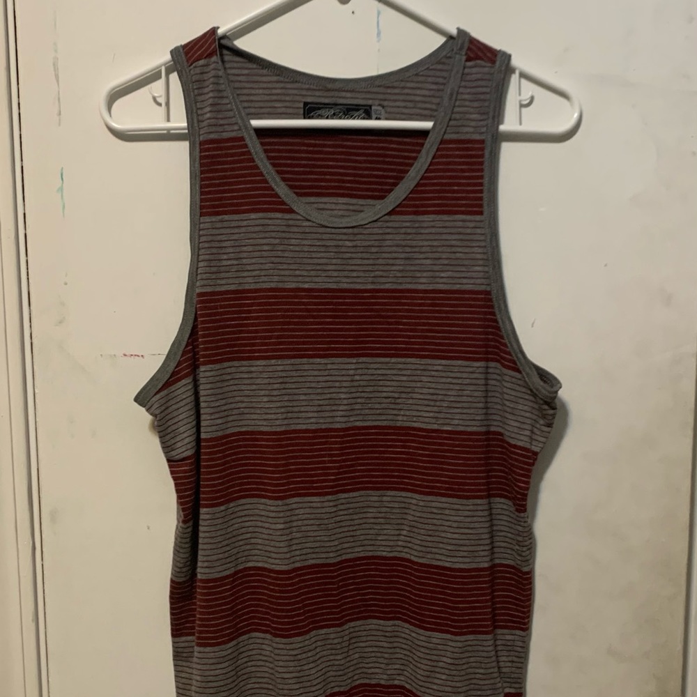 Retrofit Tank Top - Medium maroon/grey